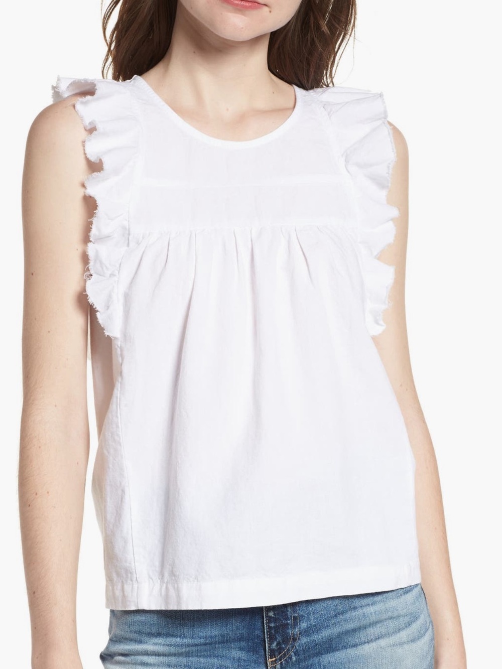 NEW ag Jennifer Top in True White